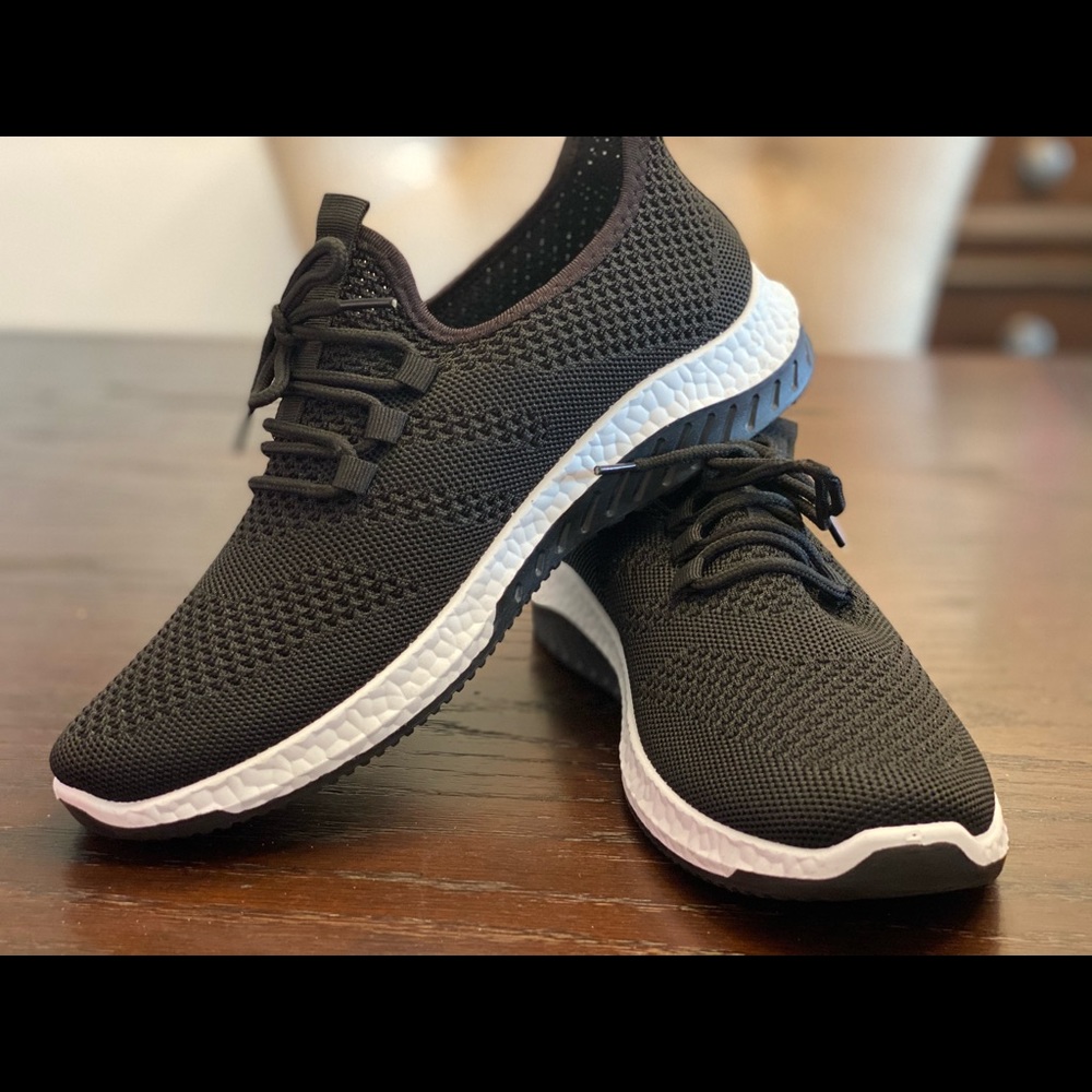 Women’s black athletic sneakers